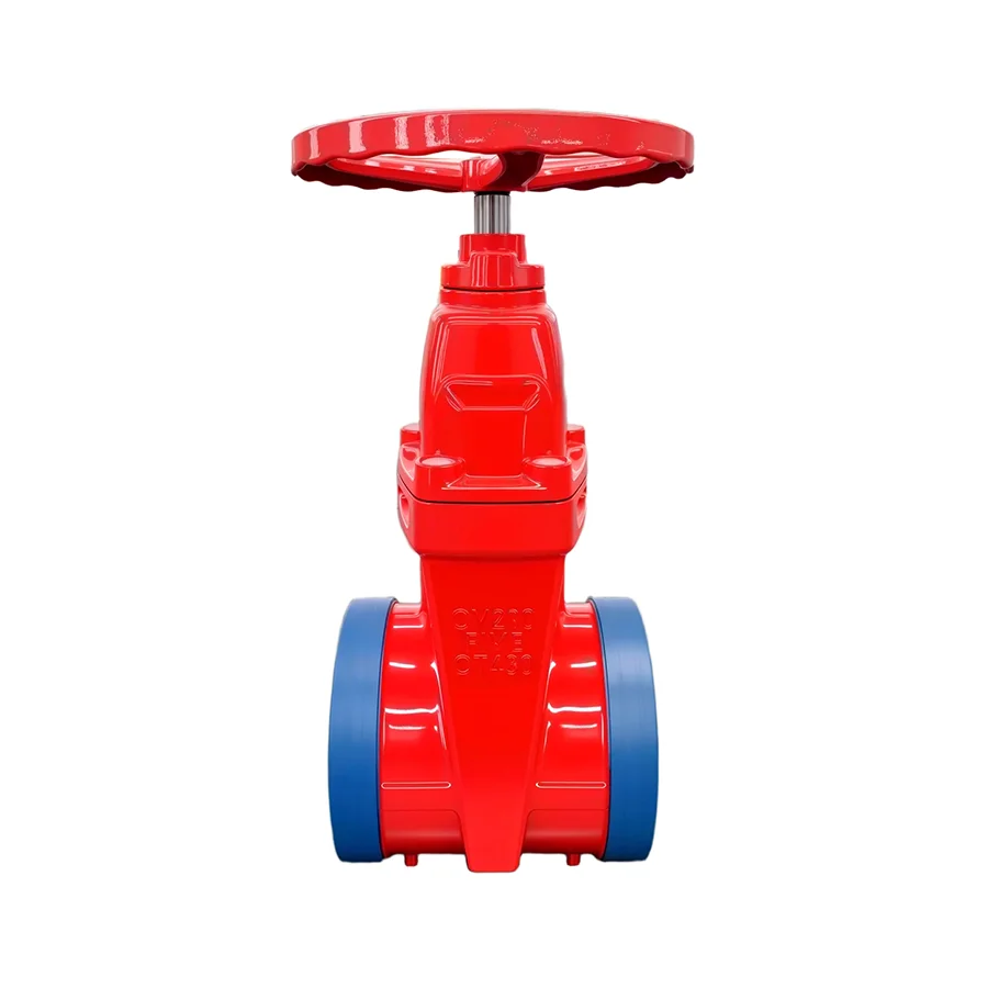 WRAS Approved Soft Seal Gate Valve, Ductile Iron, Grooved End for Potable Water & Fire Use
