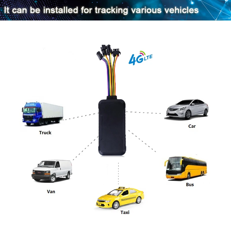 Truck Bus 4G GPS Tracker with Fuel Level Sensor - 1 Year Warranty