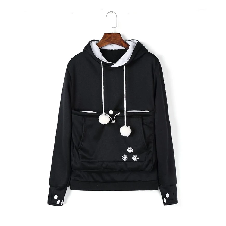 Womens Pet Carrier Shirts Kitten Puppy Holder Animal Pouch Hood