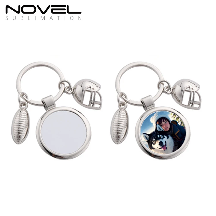 Giyofom 9 Llaveros Redondos De Sublimación Para Fotos – Placas De Metal Con Adhesivo, Para Decorar Llaves Y Bolsos