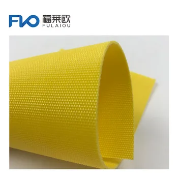 Factory yellow PVC double fiber conveyor belt roll tape