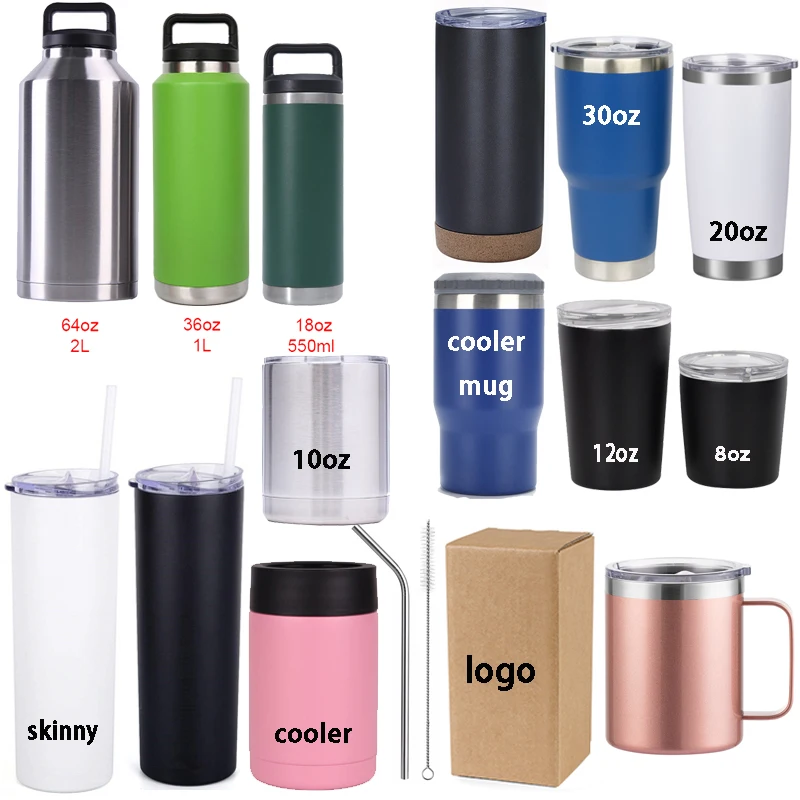 Insulated Skinny Stainless Steel Tumbler - 18oz Coffee Tumbler