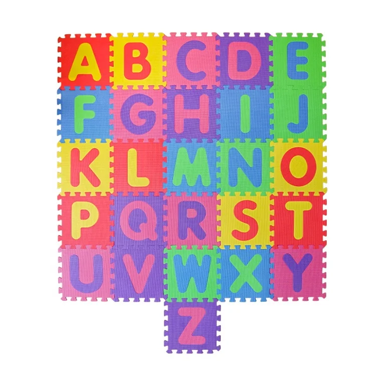 Waterproof Easy to Clean EVA Foam Mat Floor Mat Alphabets Puzzle Mat Fitness Soft Play