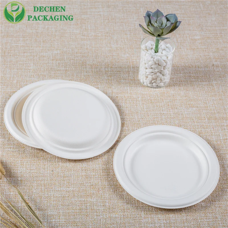 Biodegradable Small Food Tray - 3/5 Compartments Bagasse Plate