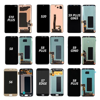 S7 LCD Display For Samsung Pantallas de celular S9 g930 lcd Screen For Samsung Galaxy S6 S7 S8 S9 S10 Plus S7edge S8 Lcd Display