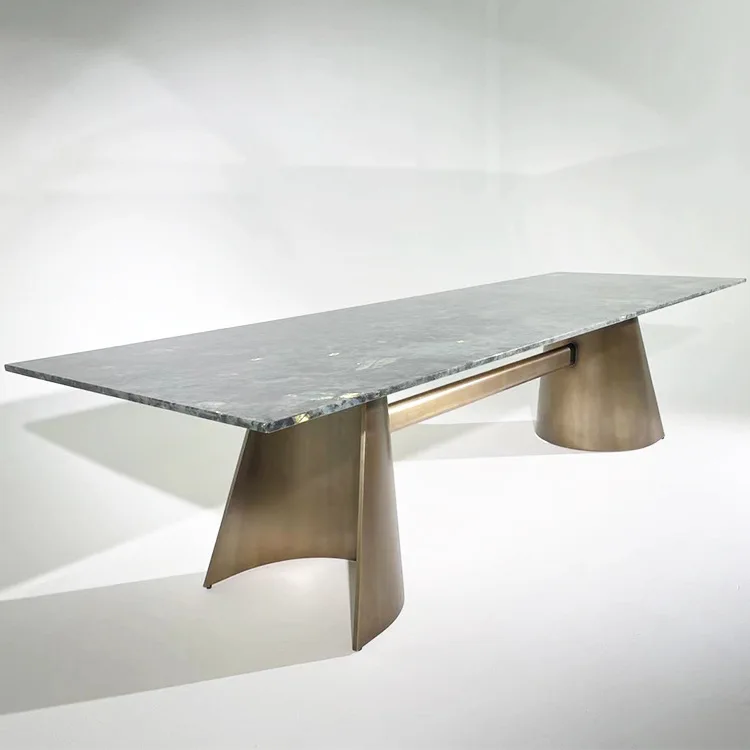 2022 Latest Granite Dining Table Design Lemurian Labradorite Blue Granite Dining Table