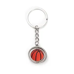 6er Set Metall-Schlüsselanhänger Sport-Motive – Fußball, Basketball, Baseball, Golf, Tennis, Bowling
