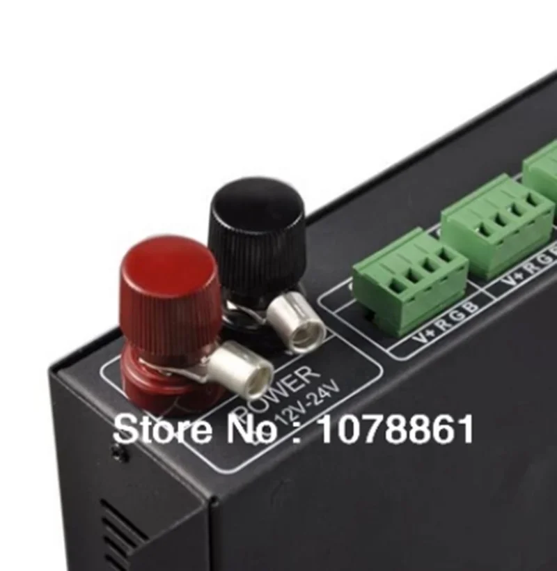 Controller DMX512 24 Canali Per LED RGB - Dimmer Smooth, 3A Per Canale, 5-24V DC