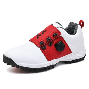 High Quality Custom Men's Golf Shoes Breathable Mesh Anti-slip Stud Waterproof Golf Shoes Sneakers Spikes Women