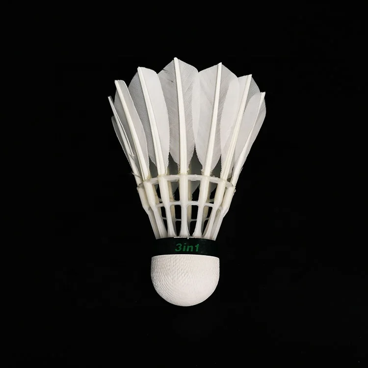 Most Popular Effective shuttlecock goose flex feather badminton shuttlecocks high quality goose  High Durability PU Cork