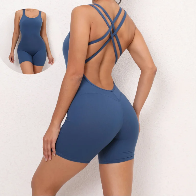 Lightweight Jumpsuits Tummy Control Bodysuit Waist Trainer Body Playsuits Rompers women Jumpsuit Gym Fitness Sets For Adults