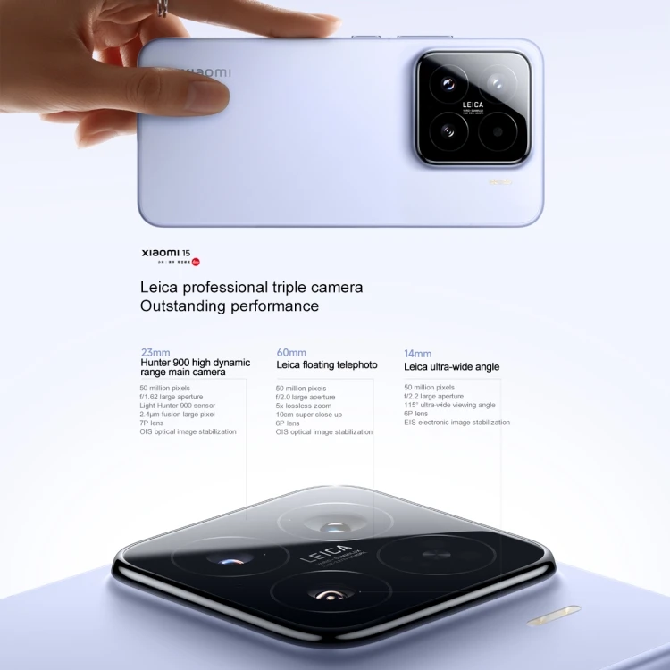 Xiaomi 15 5G Smartphone, 12GB RAM, 256GB Storage, 6.36