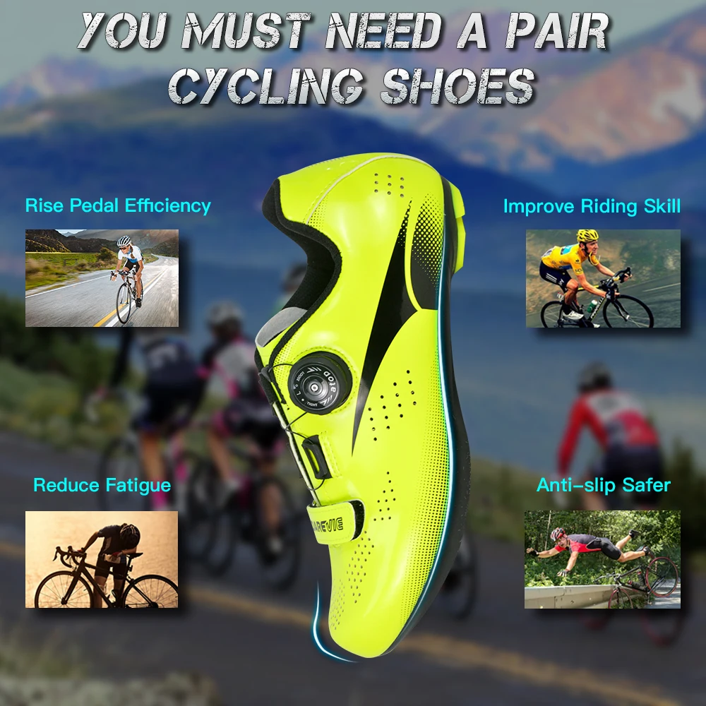 Darevie Custom Breathable Racing Cycle Shoes Men /women Road Bicycle