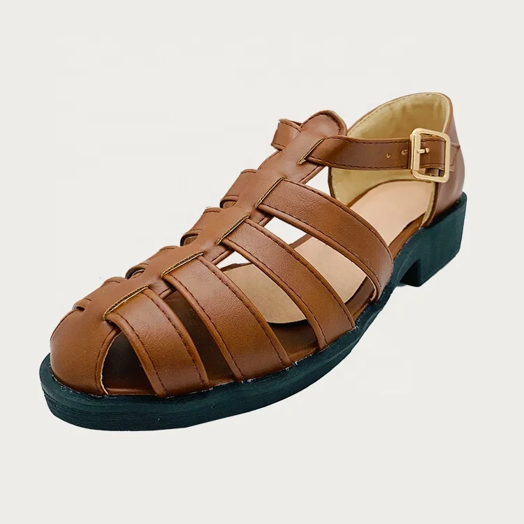 Griekse handgemaakte Romeinse lederen sandalen voor mannen-directe verzending in bruin en zwart Schoenen Herenschoenen sandalen 