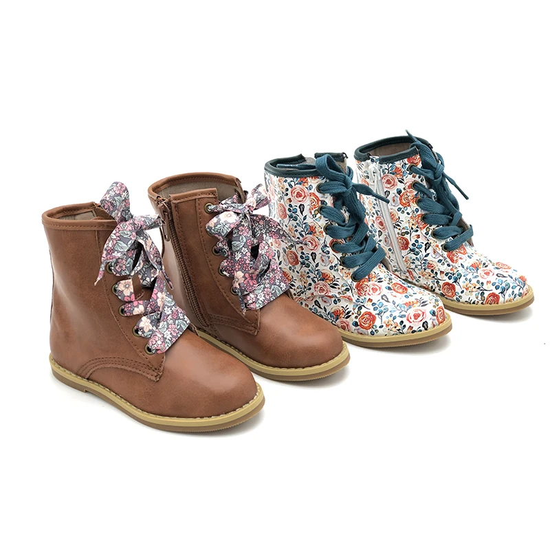 Wholesale Custom Leather Trendy Casual Girl Boys Children Kids Baby