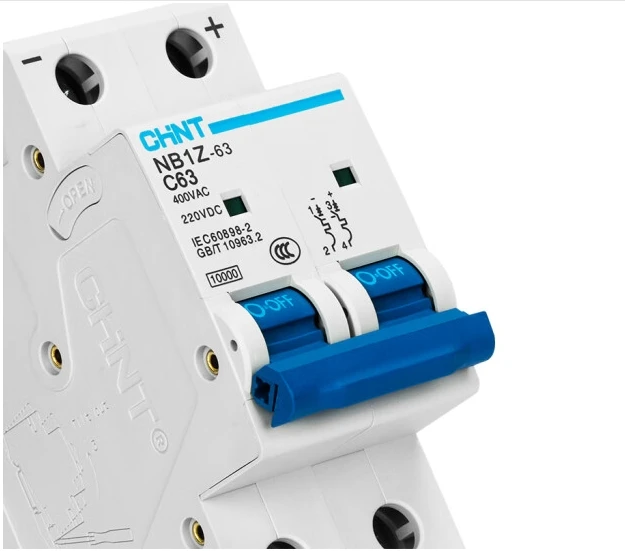 NB1Z-63 1P C63 DC Circuit Breaker - 10KA Breaking Capacity