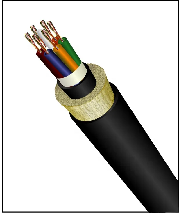 ADSS All dielectric Self supporting 200m span 48 core optic fiber cable