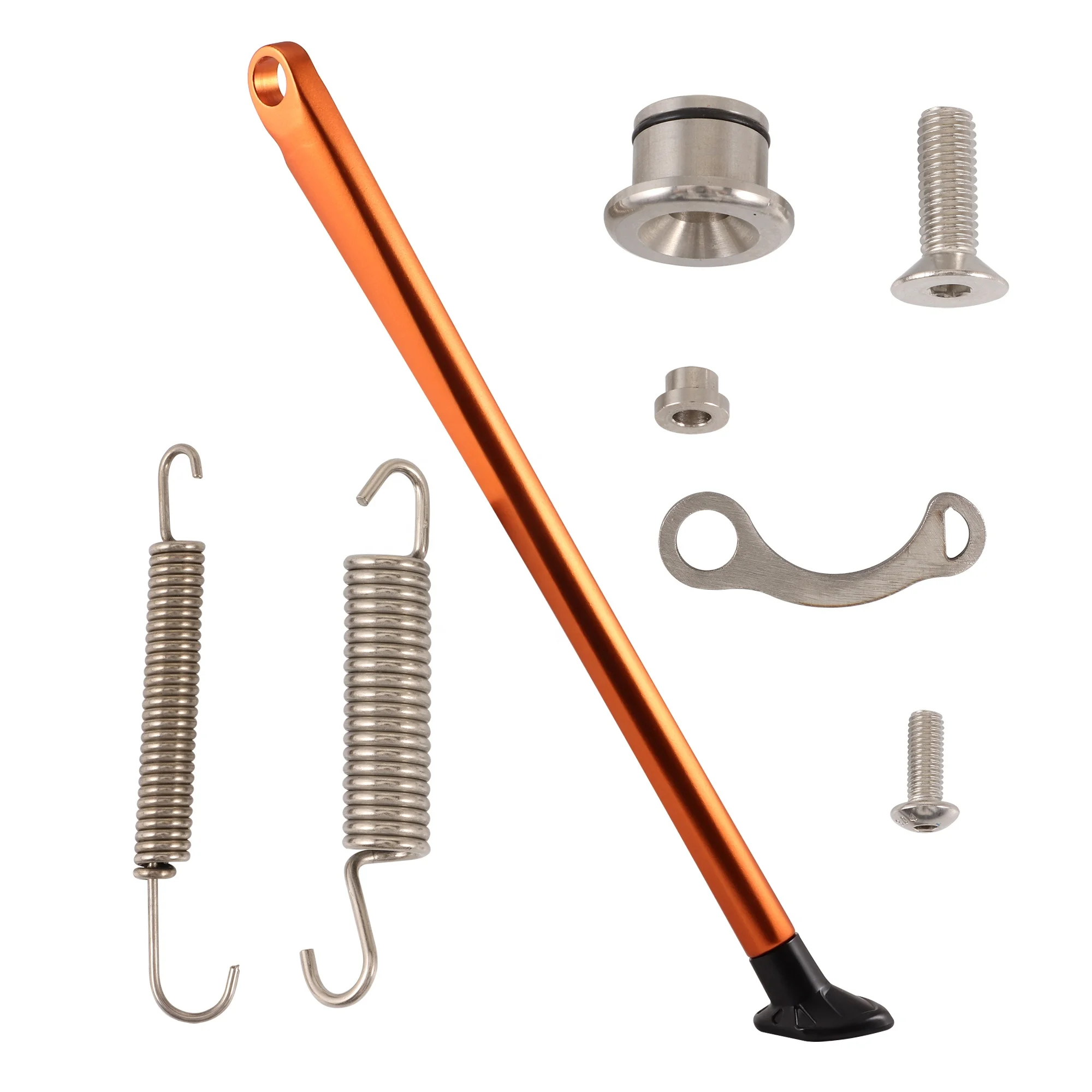 GOOFIT Motorcycle Side Stand With Spring Set Stand Compatible with EXCW TE TX FE 125CC 150CC Pit Dirt Pocket Bike