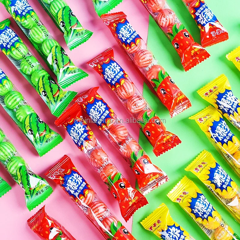 Bubble Gum Single Package Cheap Price Chewing Gum in Bulk Fruity Factory Hot Sale Made in China