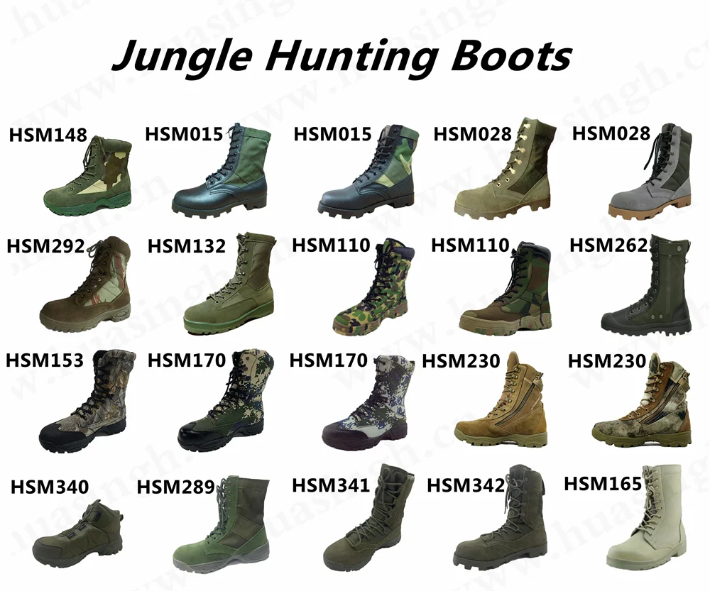 Zh,Philippine Market Popular Green Hunting Boots Strong Grip Anti