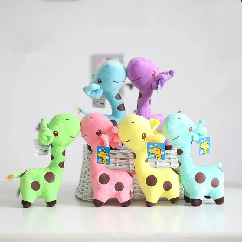 Cute Kids Baby Giraffe Dear Soft Plush Toy Little Animal Doll Party Gifts 18CM 
