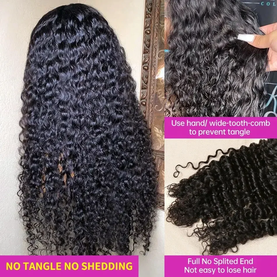 Deep Wave Lace Front Human Haar Perücke Für Damen Locken_voghion.com