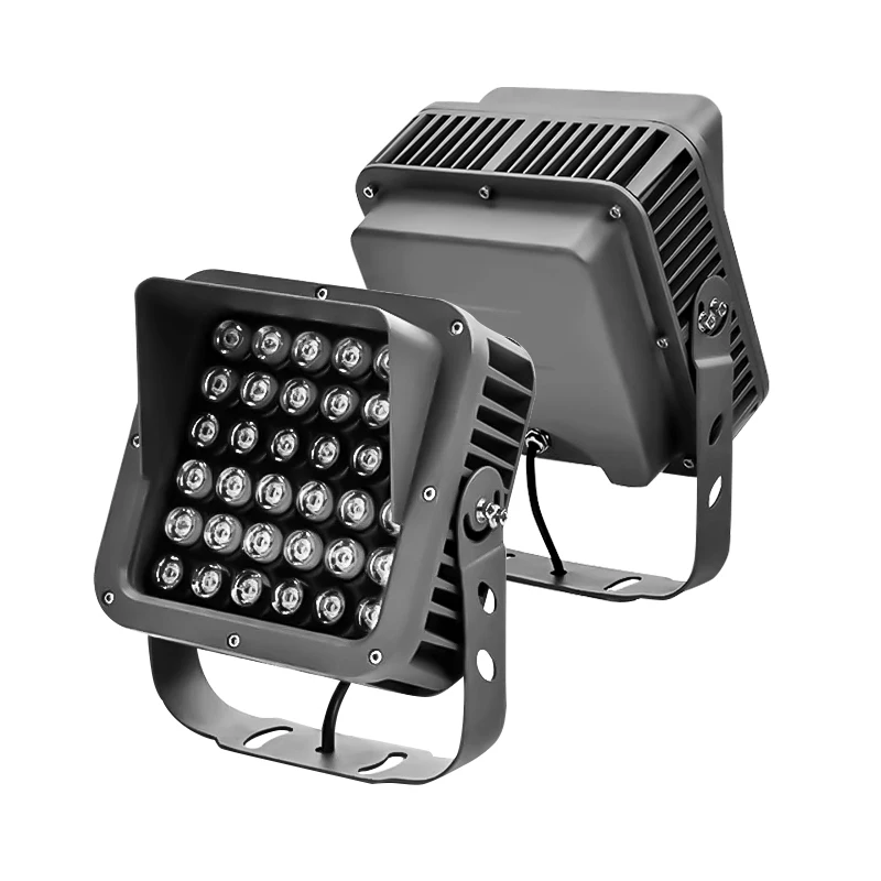 Full Color Waterproof Exterior Wall Floodlight 36w Colorful Tree Light Decoration RGB Outdoor Garden Landscape Spotlight