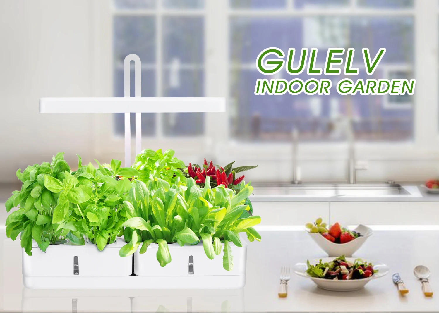 J&c Minigarden Faire Pousser La Lumiere Home Herb Grower Kitchen Herb