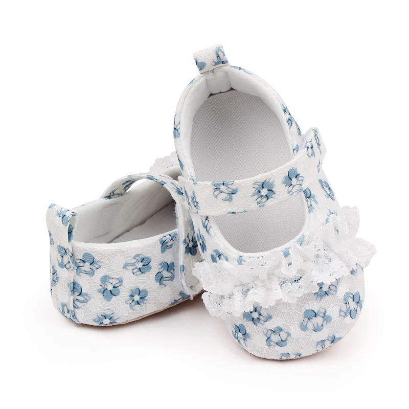 New Arrival Soft Sole Floral Design Newborn Baby Girl Shoes Casual Baby Shoes for Girls manufacture