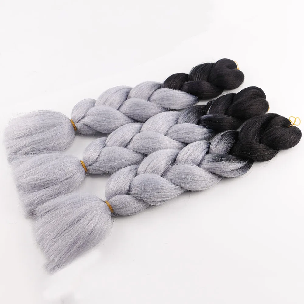 24Inch,100g Ombre Two Tone Jumbo Braiding Hair 100g Twist Box Braid for ...