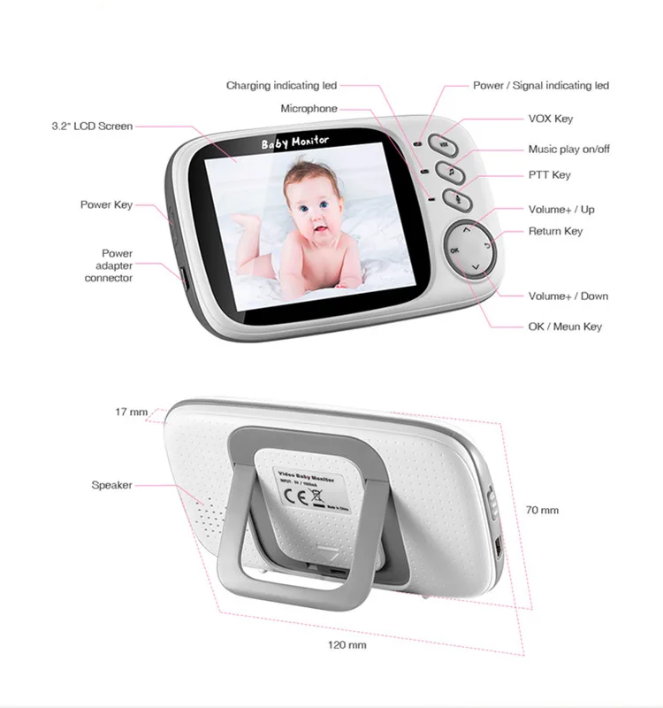Factory Direct Sales VB603 Baby Motion Monitor Camera Baby Phone Other Products