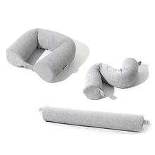 Twist Memory Foam Travel Pillow Adjustable Bendable Roll Pillow Twist Neck Pillow Support