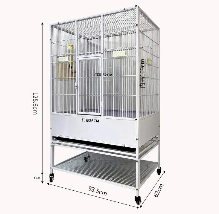 Very Large White Parrot Cage Outdoor Aviary BAIYI — free download