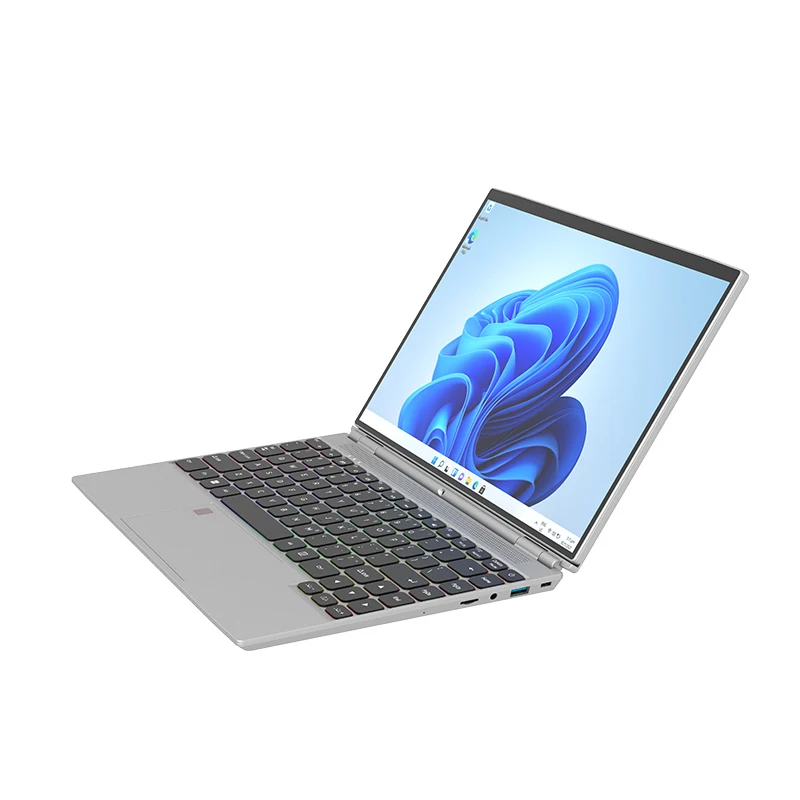 Narrow Edge NOTEBOOK 14.1 Inch Plastic PC Transparent Shell 1920*1200 IPS Screen N95 N5105 DDR4 2.0MP Camera Laptop
