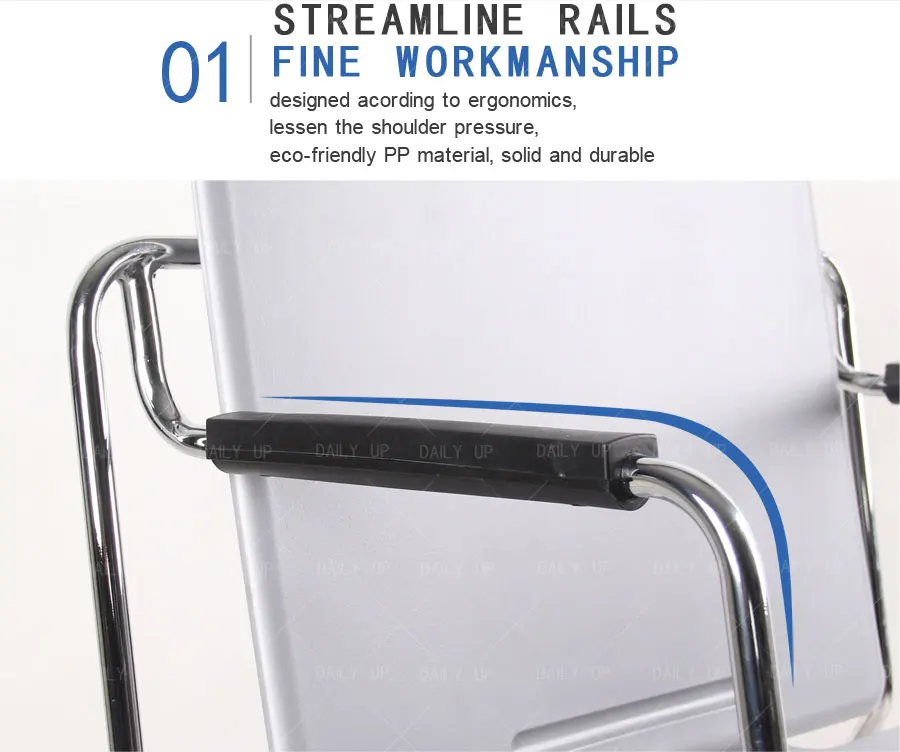 Stacking Convertible Desk And Chair Sled Metal Frame Plastic Office Chair For Training And Meeting Conference Multiple Use