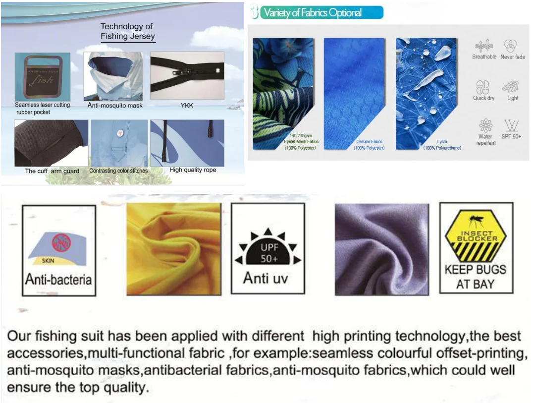 Personalizzato UPF50+ Protezione solare Assorbimento dell'umidità Poliestere Spandex Abbigliamento da pesca Manica lunga da uomo Maglia ventilata UV Pesca833_voghion.com