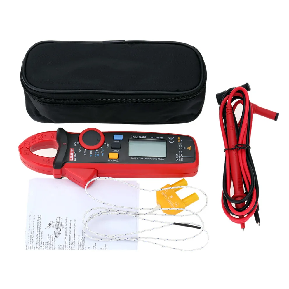 New design Autorange AC DC Voltage Capacitance Temperature Diode NCV True RMS Mini AC Digital Clamp Meter with best price