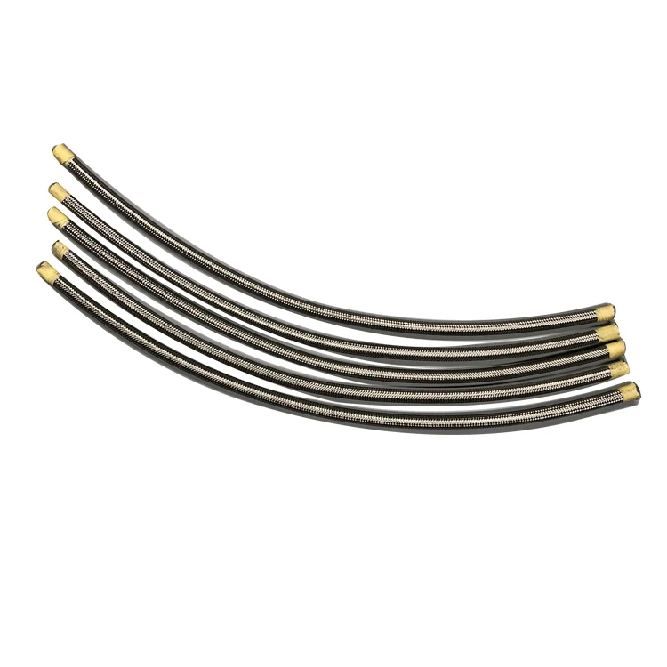 Auto Wire Protecting Ptfe Pipe Corrugated Hoses Transparent Tube Corrugated Flexible An3 Ptfe Fuel Hose
