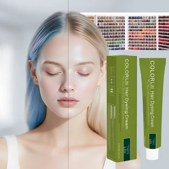 Alibaba Recommended Herbal Hair Dyeing Cream Lasting Permanent Salon Professional Color Free Sample Ammonia-Free Hair Color
