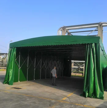 Moving push pull awning outdoor stall activities telescopic tent food stall car parking awning