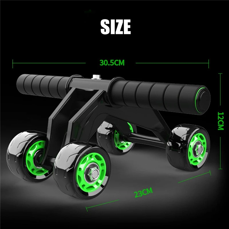 Custom abdominal muscle AB wheel four-wheel bearing silent abdominal muscle roller