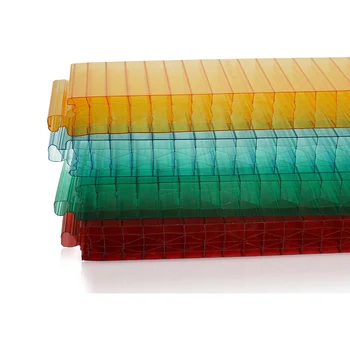 Wholesale uv blocking 40mm colorful polycarbonate thermoclick system for facade