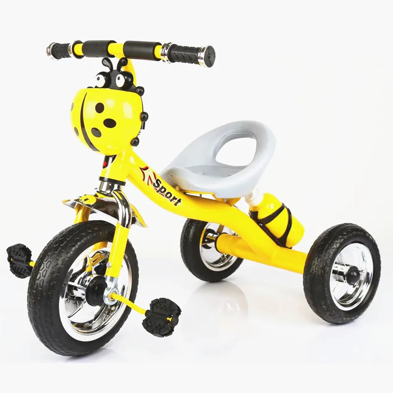 子供用プラスチック三輪ペダルバイクてんとう虫マルチカラー