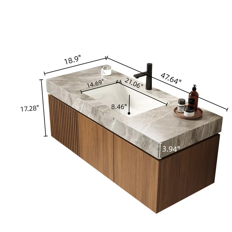 product hot sale floating vanity wall mounted mirrored bathroom cabinet plywood wall cabinet with mirror-9