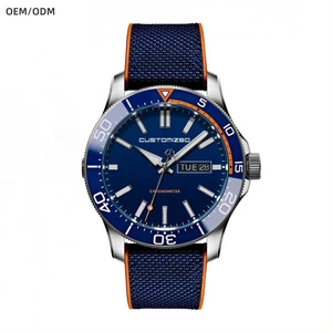 Factory ODM OEM Custom NH36 Automatic Movement 20ATM Dive Mechanical Watch with Day and Date Elegant Classic Mens Watches