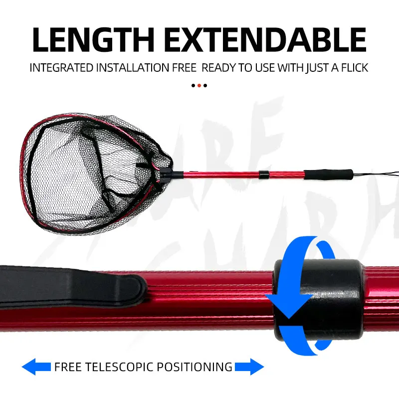 extendable pole fishing net KastKing Folding Landing With Boat Hook, Foldable, Extendable, Lightweight & Strong, Multi-Functional Built-in Boat Hook, Non-Slip & Bright Orange For beginning fishermen and advanced anglers alike Fishing Landing Net with Aluminum