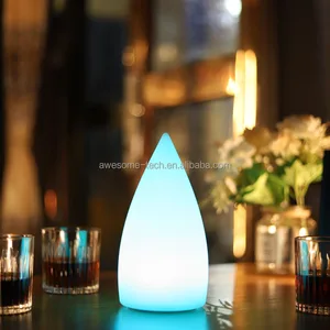 New Creative Water Drop Shape Light Lamp Luminous Bedside Lamp for Home Hotel
