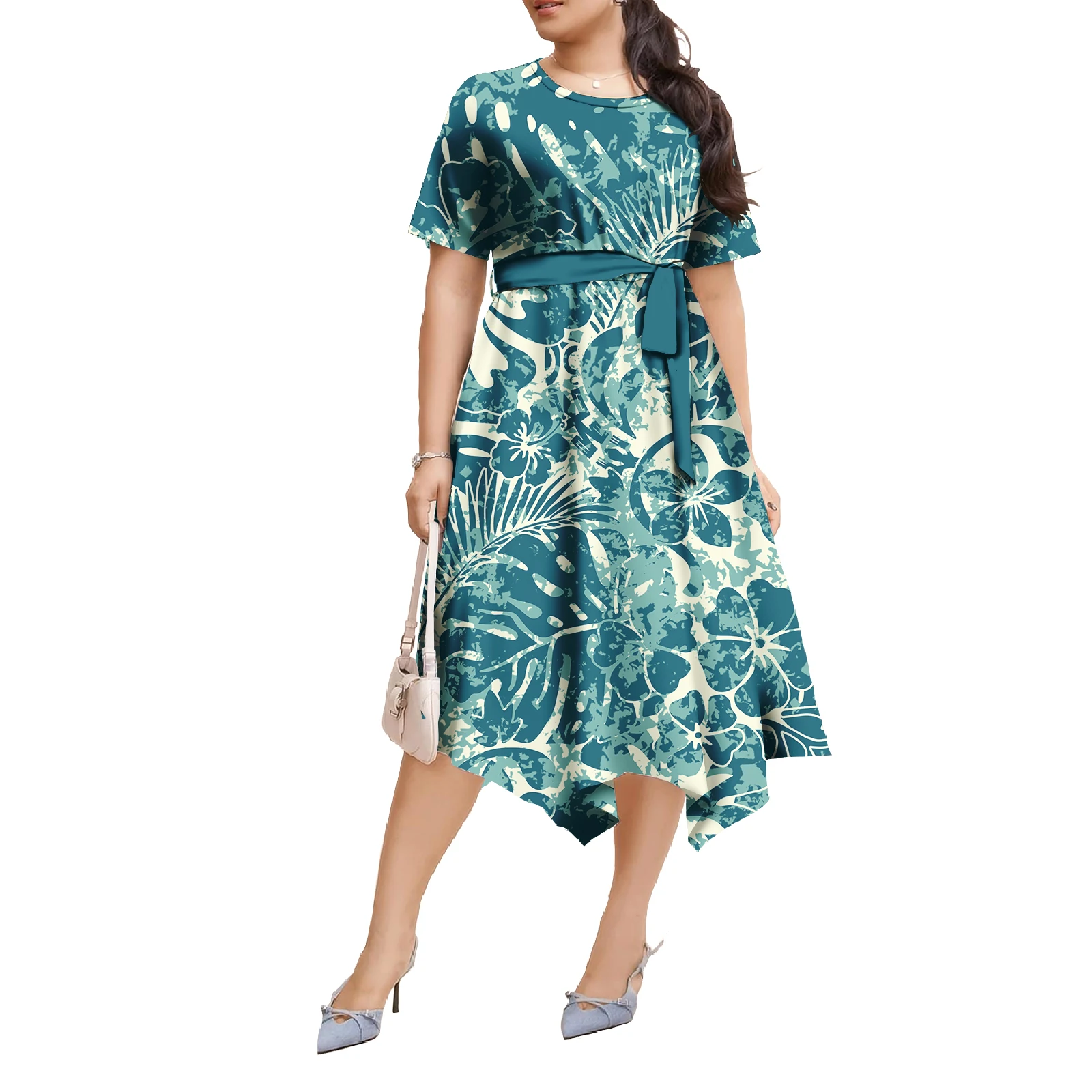 hawaiian evening party dress LA LEELA Long Maxi Hawaiian Halter Neck Tube Dress For Women Beach Pool  Party Casual Cruise Vacation Outfits ladies main image 0