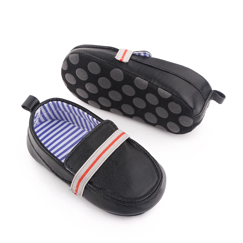 Spring Autumn Soft PU Leather Baby Toddler Boy Shoes details