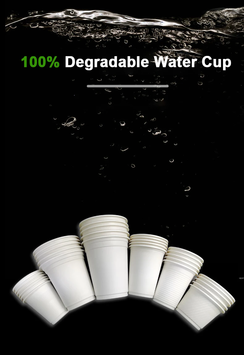 Eco-friendly 100% degradation pla custom print biodegradable pla lined disposable coffee paper drink cup paper cup